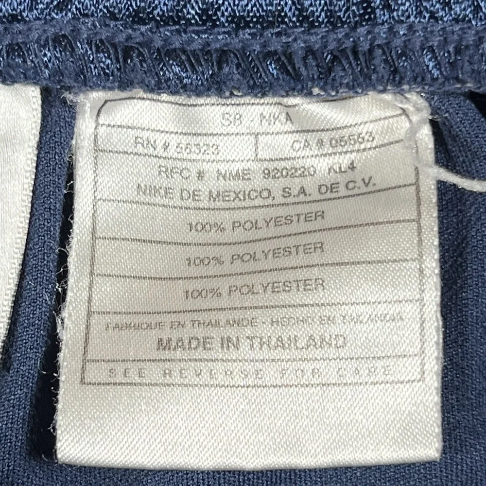 Nike Vintage Mens XL Navy Blue Tearaway Snap Track Pants Basketball 90s Shiny